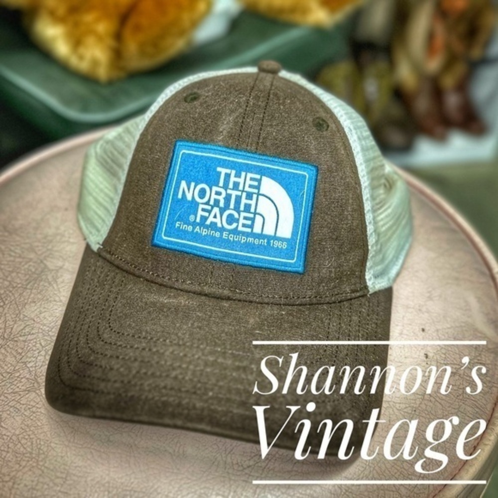 The North Face logo trucker hat